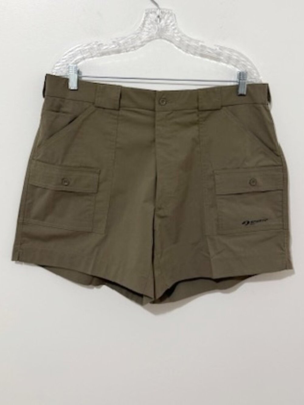Sportif USA Lauderdale Cargo Shorts Green Tropical Stretch Men’s Size 38 NWT